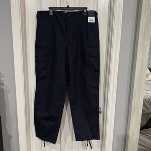 Galls Pant Uni Large Reg Navy Blue 6 Pocket BDU Ripstop Cargo‎ Workwear Tactical